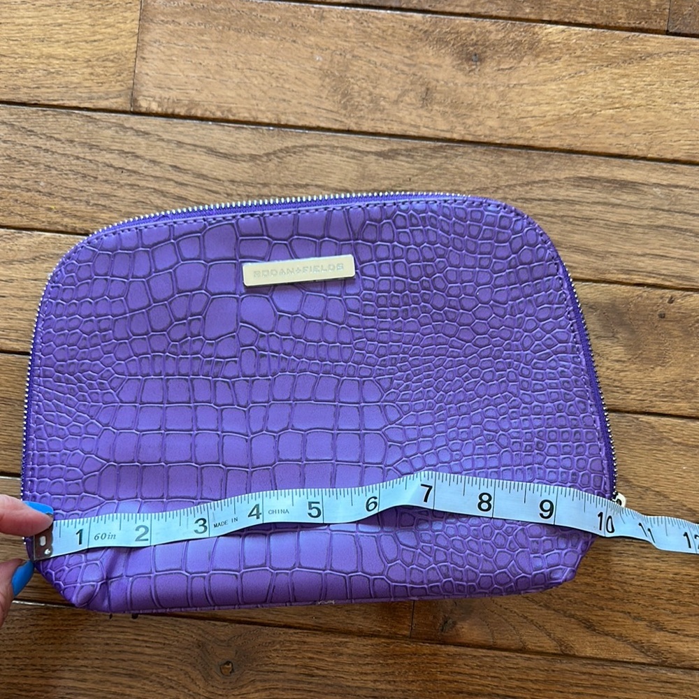 Purple Crocodile-Embossed Women Bag - Picture 3 of 6